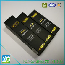 Black Paper Box for Perfume Shampoo Skincare Cream Cosmetics